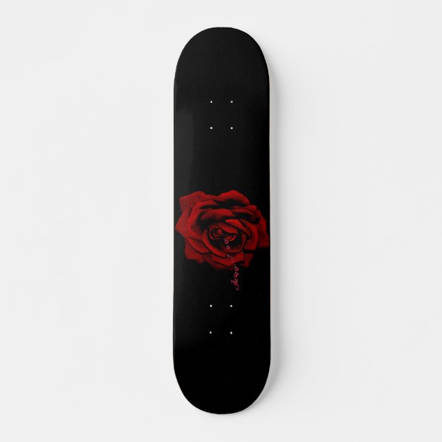 Skateboard Rose saignant (Devant)