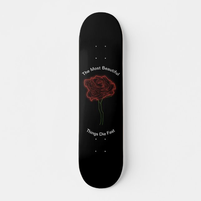 Skateboard Roses (Devant)