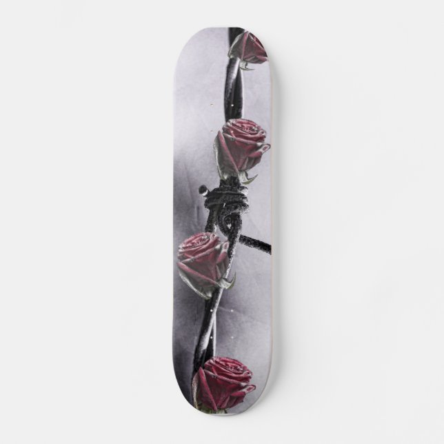 Skateboard roses barbelés (Recto)