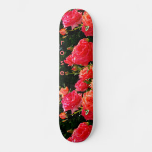 Skateboard Roses de corail romantique
