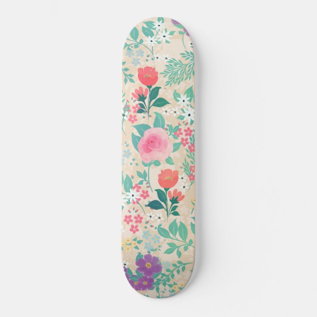 Skateboard Roses roses roses design floral (Recto)
