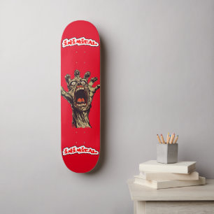 Skateboard Rouge à la main