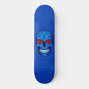 Skateboard Rouge Blanc Bleu USA Zombie Skull Skull board