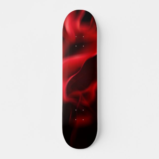Skateboard Rouge chaud (Devant)