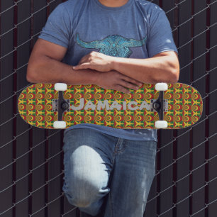 Skateboard Rouge jamaïcain