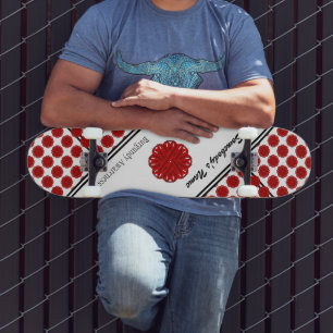 Skateboard Ruban aux fleurs de Bourgogne par Kenneth Yoncich