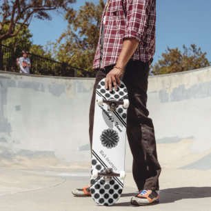 Skateboard Ruban de fleurs noires par Kenneth Yoncich