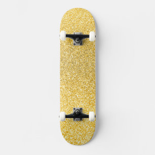 Skateboard Rues d'or, planche à roulettes parties scintillant