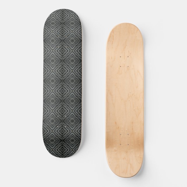 Skateboard Rythme pulsif Art Abstrait moderne Illustration (Recto)