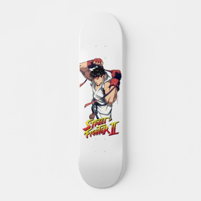 Skateboard Ryu attachant le bandeau (Devant)