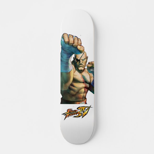 Skateboard Sagat prêt à bloquer (Devant)