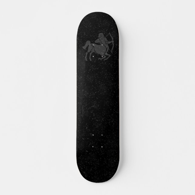 Skateboard Sagittaire translucide (Devant)