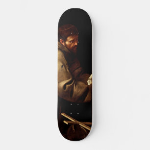 Skateboard Saint François dans la prière (chrétienne) (Carava