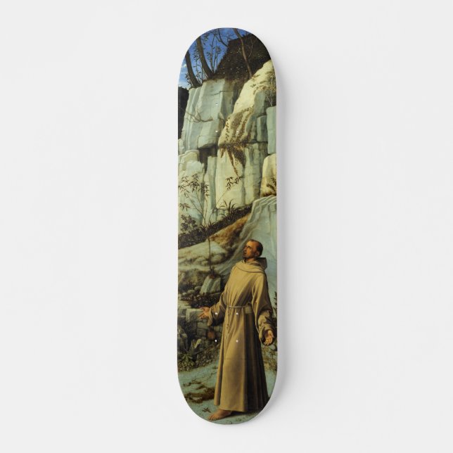 Skateboard Saint François dans le désert par Giovanni Bellini (Devant)