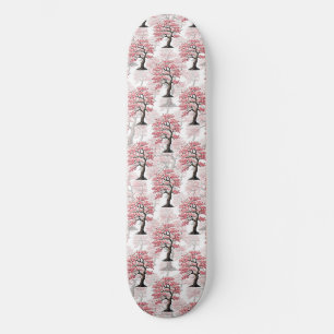 Skateboard Sakura Rose Cherry Fleur Arbre Design