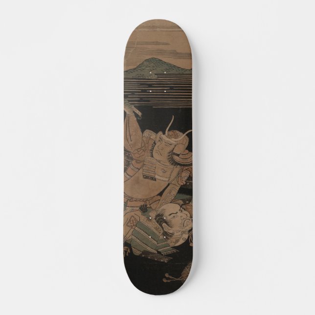 Skateboard Samouraïs combattant la nuit circa 1770 (Devant)