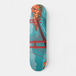Skateboard San Francisco Golden Gate Bridge