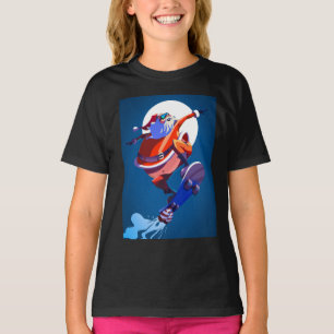 SKATEBOARD SANTA CLAUS SKATEBOARDING T-SHIRTS TEES