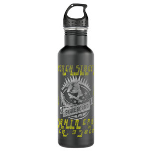 Skateboard Santa Cruz CA 95060 Retro Vintage Skate 710 Ml Water Bottle