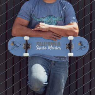Skateboard Santa Monica Californie Geometric Palms