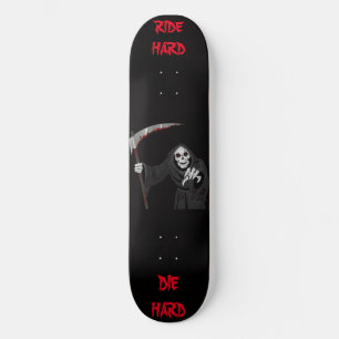 Skateboard Scary Grim Reaper