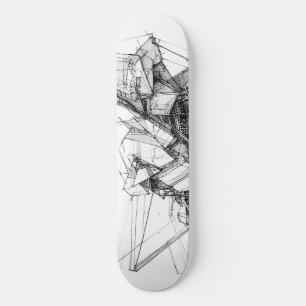 Skateboard Sci-Fi Abstrait