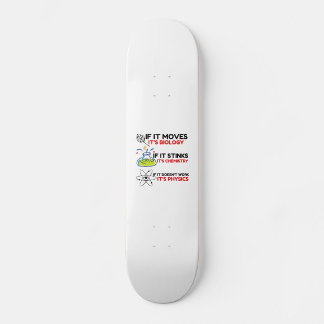 SKATEBOARD SCIENCE BIOLOGY CHIMIISTRY PHYSICS (Recto)