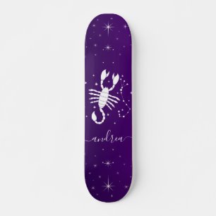 Skateboard Scorpio Zodiac Sign Astrology Purple Horoscope