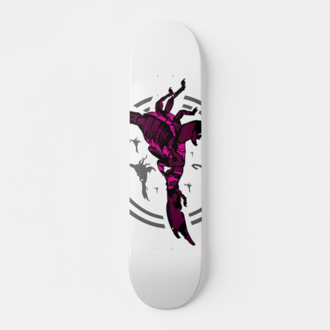 Skateboard Scorpion rose (Devant)
