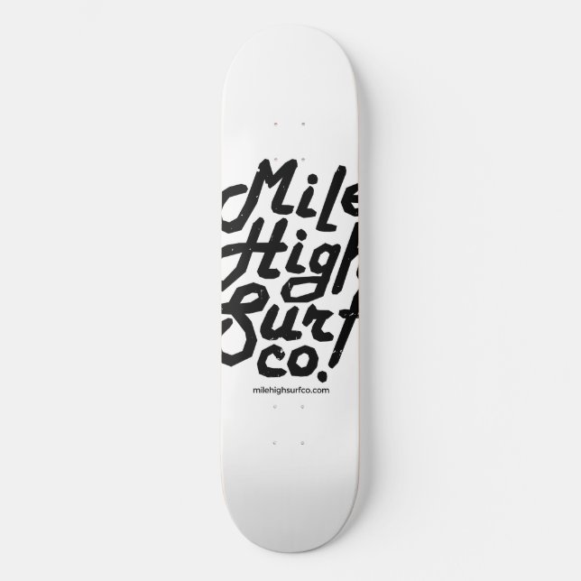 Skateboard Script sec Mile High Surf Co. (Recto)