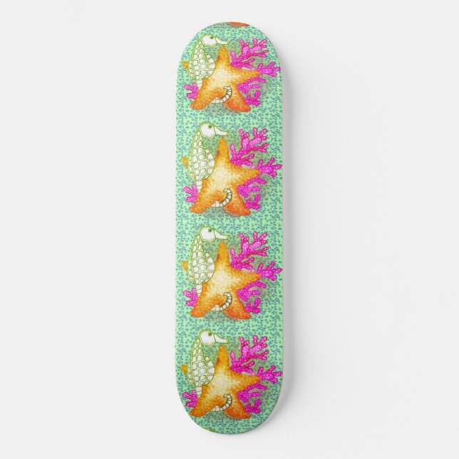 Skateboard Seahorse Starfish Skate (Recto)