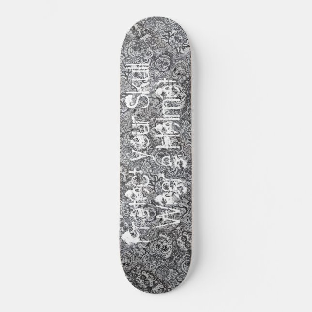 Skateboard Sécurité de crânes de sucre (Recto)