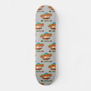 Skateboard Señor Gato Cartoon chat moustache avec Casquette F