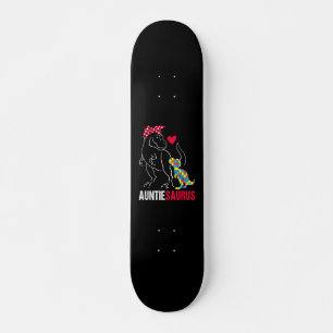 Skateboard Sensibilisation sur l'autisme Auntiesaurus