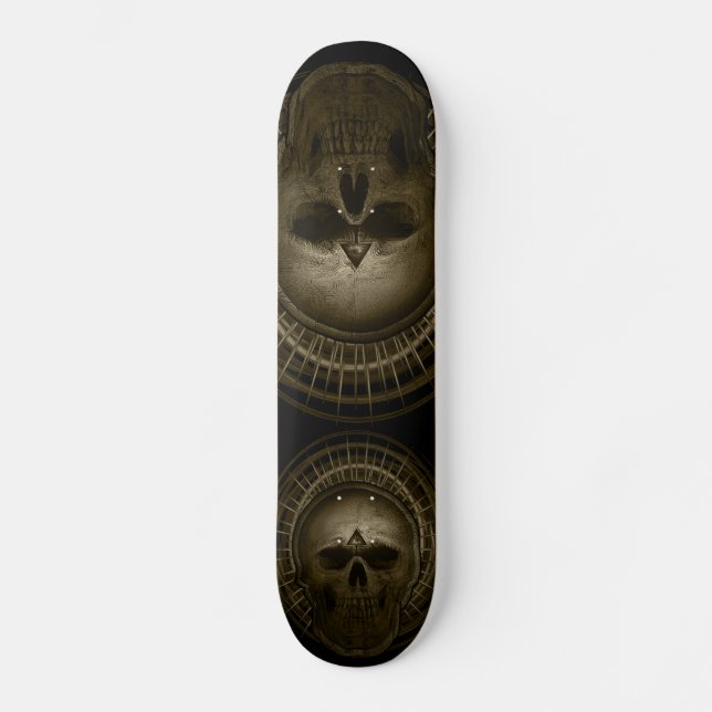Skateboard Sepia Skull (Recto)