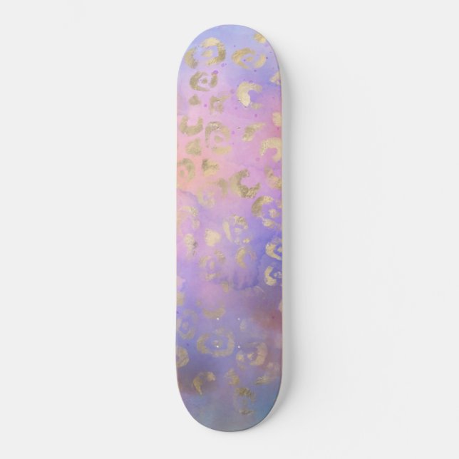 Skateboard Série de design Leopard Paint 8   (Recto)