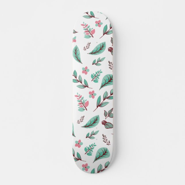 Skateboard Série de dessins de fleurs 2 (Devant)