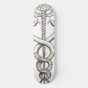 Skateboard serpent-épée