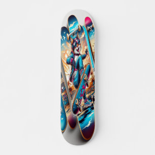 Skateboard Session de patinage du coucher du soleil