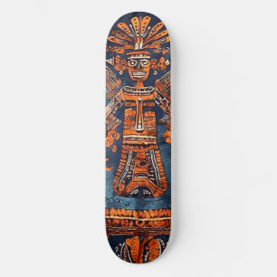 Skateboard Set Azteken Stil Mexico Mittelamer.