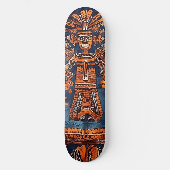 Skateboard Set Azteken style Mexico Middle amer. (Front)