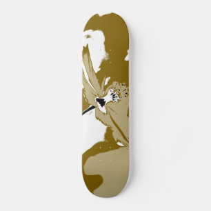 Skateboard Seule fleur - planche à roulettes de beaux-arts