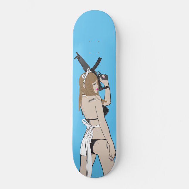 Skateboard She's got a gun (Recto)