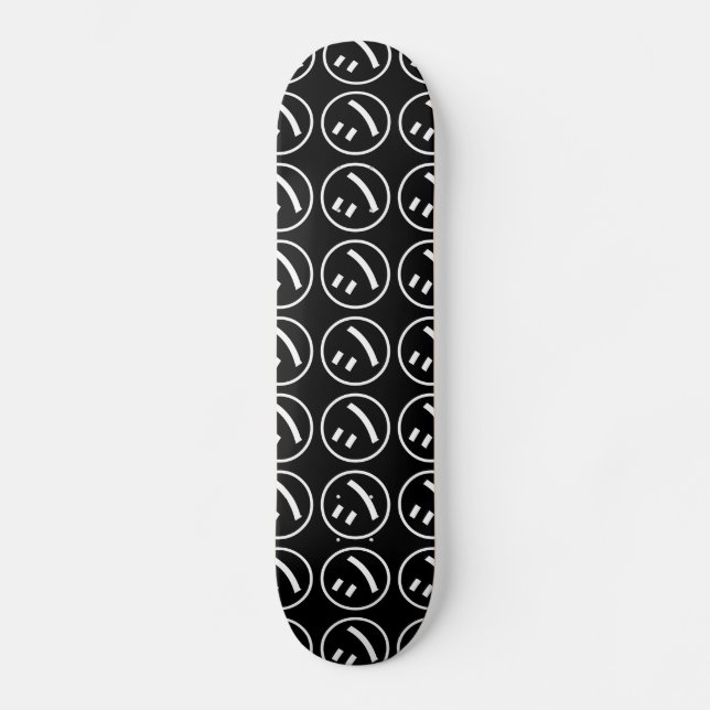 Skateboard ㋛ Shi Kana Katakana Smiling Emoji / Emoticon (Recto)