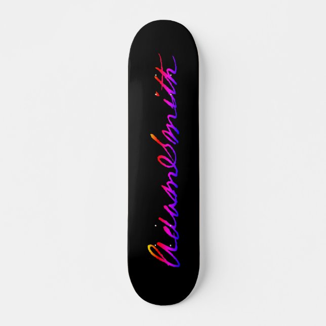 Skateboard Signature du néon Adam Smith (Devant)
