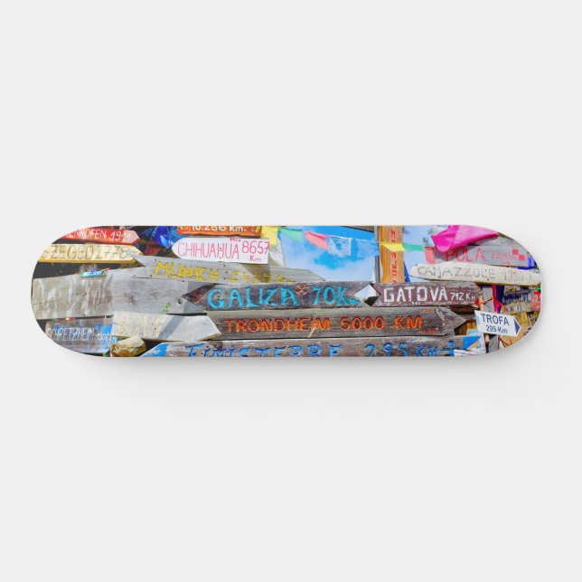 Skateboard Signe de distance (Horz)