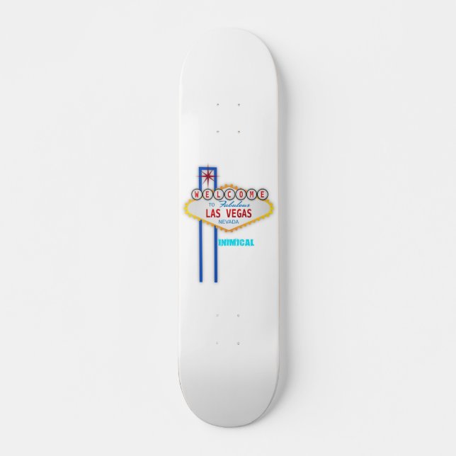 Skateboard SIGNE DE Fabuleux Las Vegas Bienvenue (Devant)