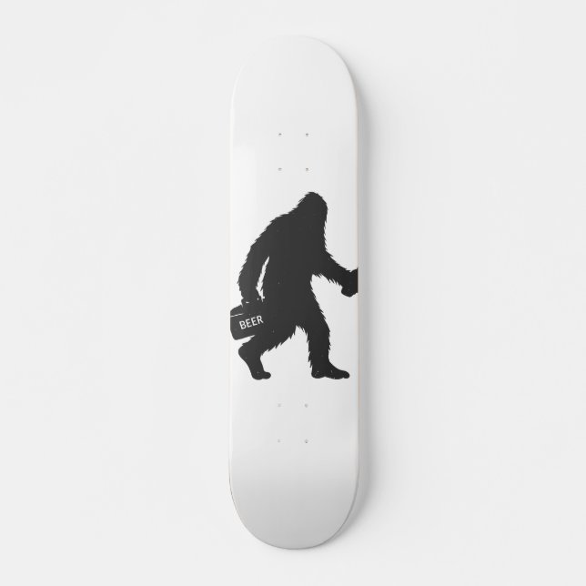 Skateboard Silhouette de bière Bigfoot (Devant)