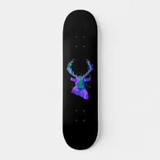 Skateboard Silhouette de cerf pourpre