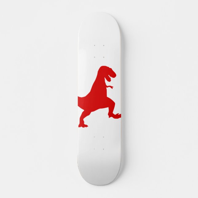 Skateboard Silhouette illustration of a tyrannosaure rex (Devant)